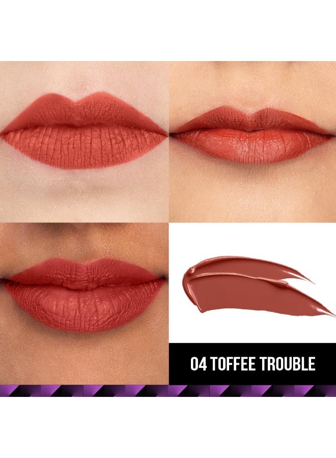 أحمر شفاه سائل Staze 9to9 Lips Don't Lie | مطفي + مقاوم للانتقال | ثبات يدوم 12 ساعة مع لون غني | خفيف الوزن ومريح | 04 توفي ترابل | 4 مل - Image 3